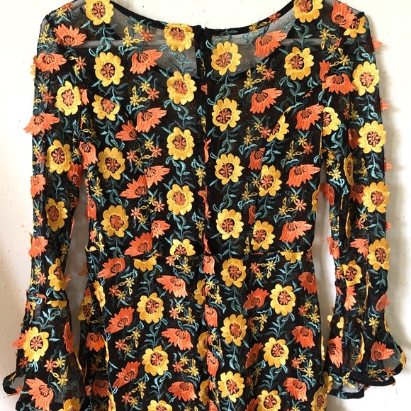 NWOT For Love and Lemons Amelia Swing Mini Dress M - Picture 11 of 12